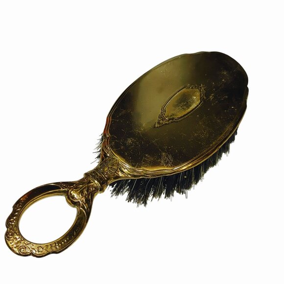 Saart Brothers Antique Hand Brush Empire Art Gold Natural Bristles Wood Bronze main image 6